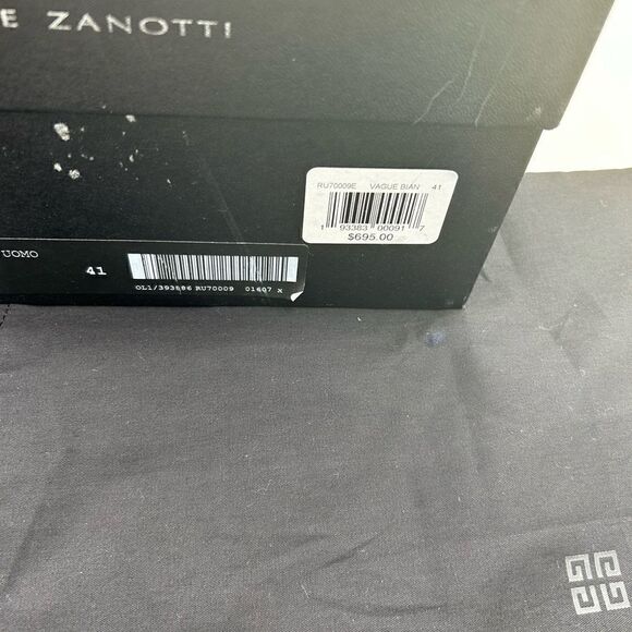 Men’s Giuseppe Zanotti high top sneakers size 41 made in Italy - Picture 7 of 9